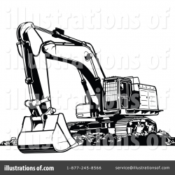 Excavator Clipart #1388013 - Illustration by dero