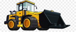 Loader Heavy equipment Excavator Clip art - Hand-painted bulldozers ...