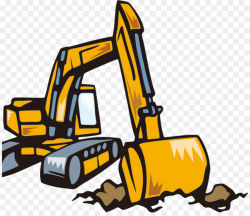 Excavator Backhoe Stock photography - Cartoon Excavator png download ...