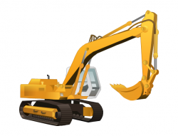 Excovator clipart construction equipment - Pencil and in color ...
