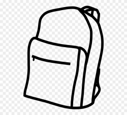 Pictures Of Backpacks 27, Buy Clip Art - Back Pack Black And ...