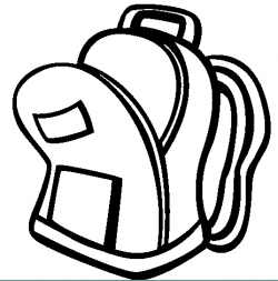 Backpack black and white clip art backpack black and white - Clipartix