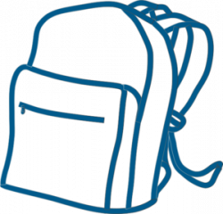 Blue Backpack Clip Art at Clker.com - vector clip art online ...