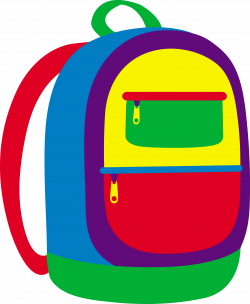 Colorful Childrens School Backpack - Free Clip Art | clipart ...