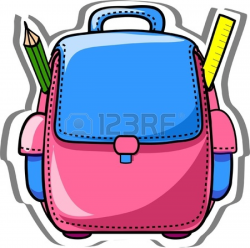 Open Backpack School Clipart