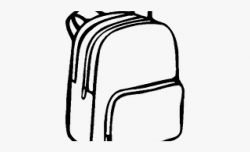 Drawn Bag Easy Drawing School - Line Drawing School Bag ...