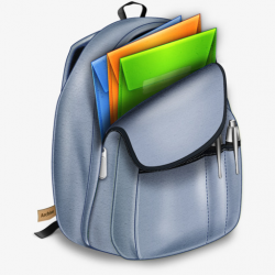Hand-painted Bag, School Bag, Backpack, Folder PNG Image and Clipart ...