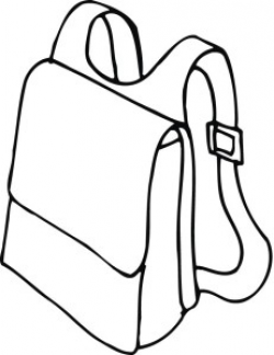 coloring page of a backpack | Clipart Panda - Free Clipart Images