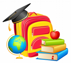 School Backpack and Decorations PNG Clipart | Gallery Yopriceville ...