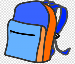 Back To School Blue Background clipart - Backpack, School ...
