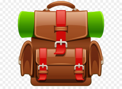 Backpacking Travel Clip art - Brown Tourist Backpack PNG Clipart ...