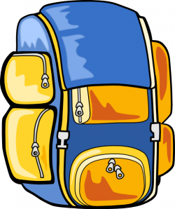 Hiking Backpack With Sleeping Bag | Clipart Panda - Free Clipart Images