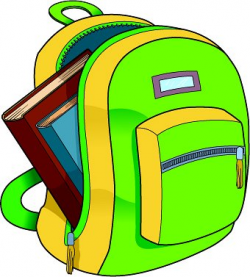 School Clipart - backpack-books - Classroom Clipart