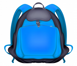 Blue Backpack Transparent PNG Clipart | Gallery Yopriceville - High ...