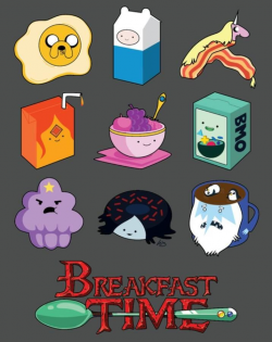 Adventure Time breakfast. Yes, I'll take one Marceline donut with a ...