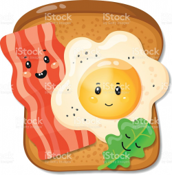 Bacon clipart toast - Pencil and in color bacon clipart toast