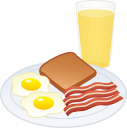 clipart breakfast food eggs bacon toast and juice free clip art ...