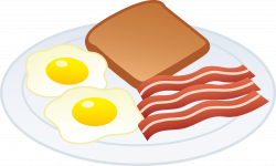 Plate Of Bacon Clipart