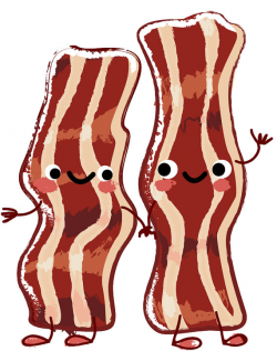 Digital Download Clipart – Breakfast Treats, Bacon Food, Bacon ...