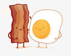 Flat Bacon And Eggs, Flat Material, Flat, Cartoon PNG Image and ...