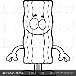Bacon Mascot Clipart #1391123 - Illustration by Cory Thoman