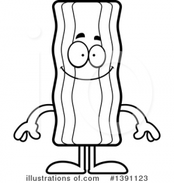 Bacon Mascot Clipart #1391123 - Illustration by Cory Thoman
