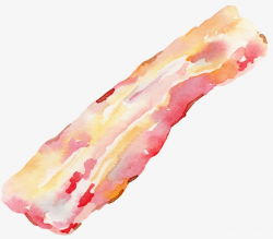 Bacon Painted, Hand Painted, Food, Bacon PNG Image and Clipart for ...