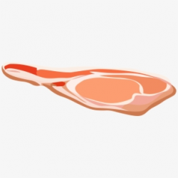 Ham Bacon Meat Salami Beef - Slice Of Ham Clipart #299224 ...