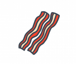 Bacon Meat Food Icon - Sliced meat vector png download ...