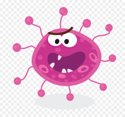 Bacteria Cartoon clipart - Pink, Red, Purple, transparent ...