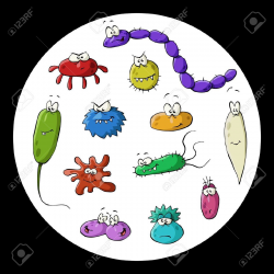 10686316-12-bacteria-on-a-white-background-Stock-Vector-bacteria ...