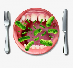 There Are Bacteria Food, Poisoning, Diet, Habit PNG Image and ...