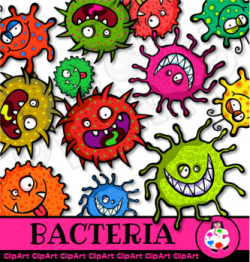 Doodle Bacterial Germ Clip Art