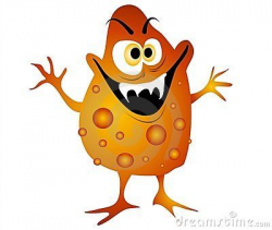 Cartoon Virus Germ Or Bacteria - Download From Over 44 Million High ...