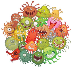 Funny bacteria cartoon styles vector 01 | Informática y telefonía ...