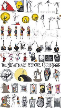 Nightmare Before Christmas Vector Clip Art | Printables | Pinterest ...