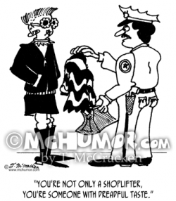 Shoplifting Cartoon 3013 - McHumor & TheKomic