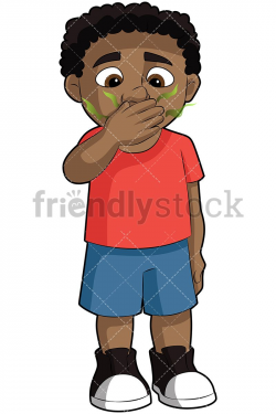 Black Boy With Bad Breath Vector Cartoon Clipart | Black boys and ...