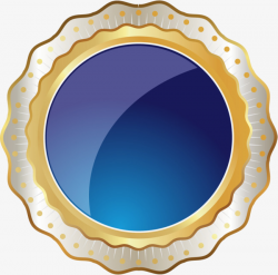 Blue Fine Badge, Certificate Badge, Medal, Metal PNG Image and ...