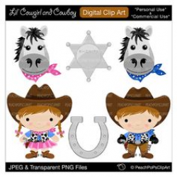 Little Cowboy - Digital Clip Art - Personal and Commercial Use ...
