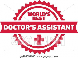 Vector Clipart - World's best doctor's assistant. Vector ...