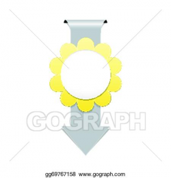EPS Illustration - The arrow with flower badge. Vector Clipart ...