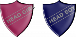 Clipart - Headboy and Headgirl badges