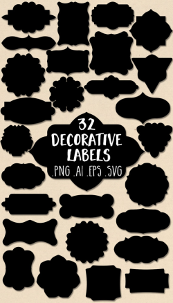 Vector Label Clipart: Labels Clip Art, Decorative Label Clipart ...