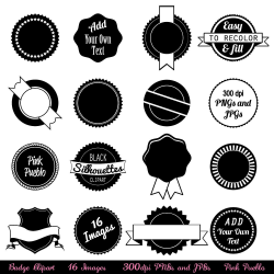 Badge Clipart Clip Art, Use as Stickers, Tags and Labels ...