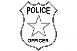 Policeman Badge Clipart - Kind Of Letters