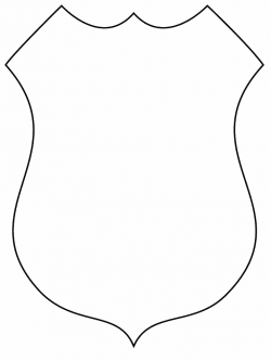 Impressive Police Badge Printable Template Coloring Clipart 2 #7136