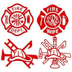 Maltese Cross Firefighter Badge of Honor Cuttable Design Cut File ...