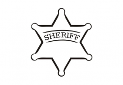 Sheriff Badge Coloring Page - Democraciaejustica