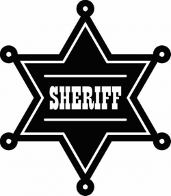 Sheriff Badge 1 Cowboy Western Rodeo Wild West Wrangler